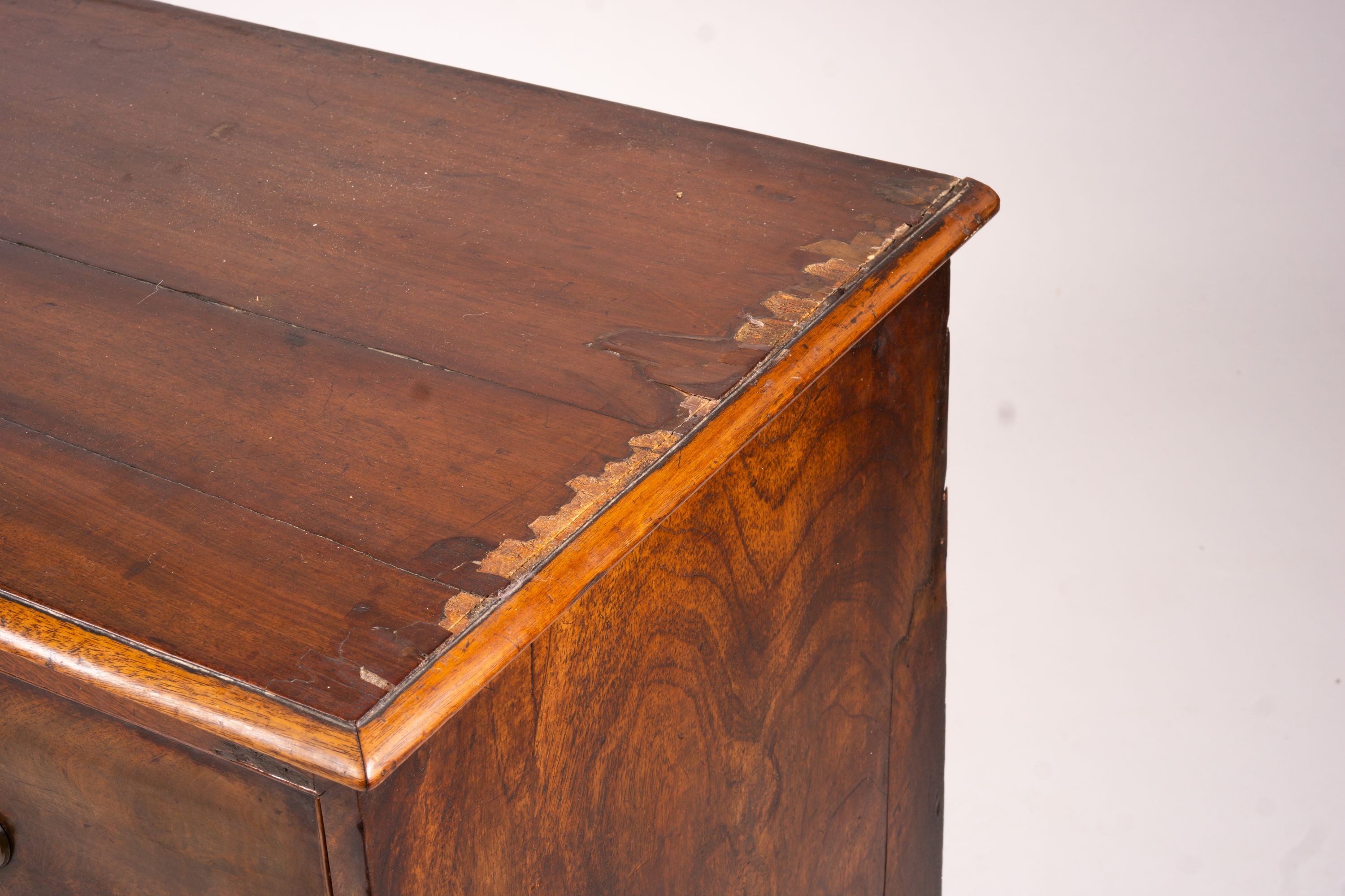 A small George III mahogany chest, width 94cm, depth 48cm, height 89cm